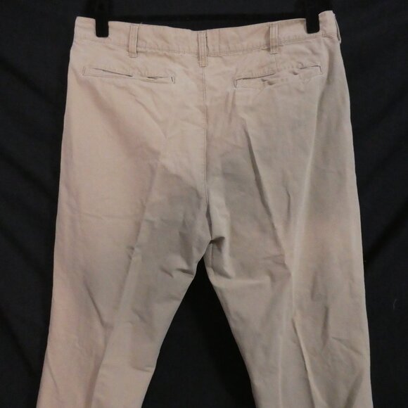 Y2K | OLD NAVY | 36 x 32 | Classic Beige Straight Leg Cotton Pants - Picture 13 of 16